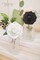 Artificial Roses Flowers 30PCS Black and White, Real Touch Foam Fake Roses with Stems for Wedding Bouquets, Kissing Balls, Corsages, Baby Shower & Home Decorations